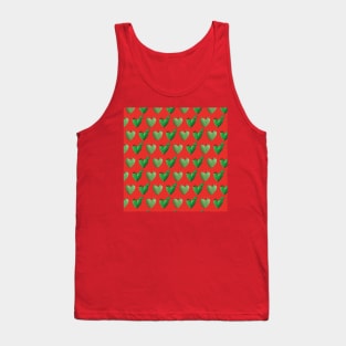 Cactus heart nopal adorable red prickly pear mexican modern pattern Tank Top